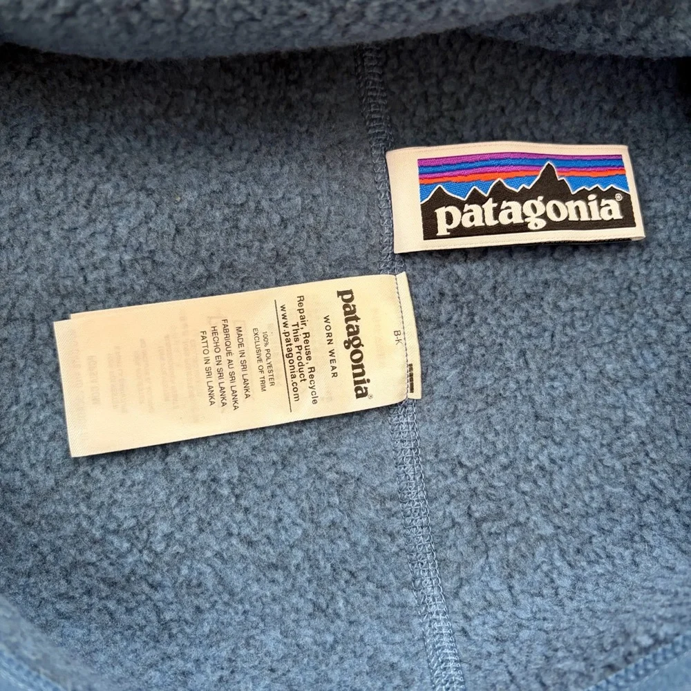 Patagonia Kids' Better Sweater 1/4-Zip Fleece Pullover in Barnacle Blue
